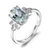 Natural Green Amethyst ring 092-01