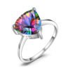Silver ring with stone 084-01