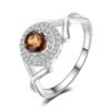 Smoky quartz ring 067-01