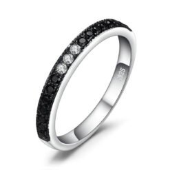 black gemstone ring 102-01