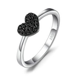 black heart ring 110-01