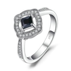 black spinel engagement ring 05401
