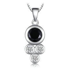 black stone necklace 263-01