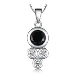 black stone necklace 263-01