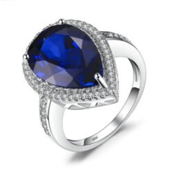 blue gemstone Engagement Ring 095-01
