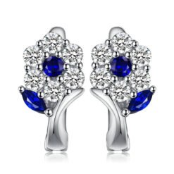 blue gemstone earrings 191-01
