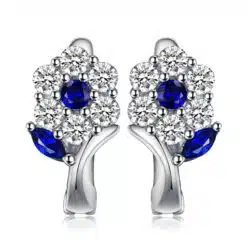 blue gemstone earrings 191-01