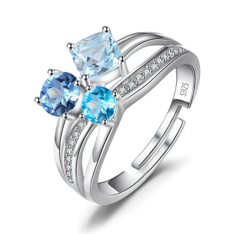 blue stone ring 089-01