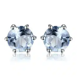 blue topaz studs 208-01