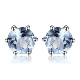 Blue Topaz Studs 925 Sterling Silver for women