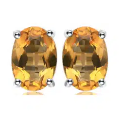 citrine earrings 184-01
