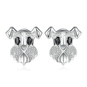 Cute Earrings Silver Natural Black Spinel Stud Earrings