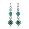 emerald green earrings 169-01