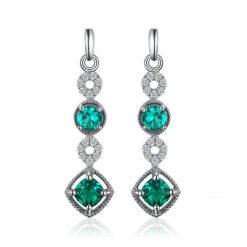 emerald green earrings 169-01