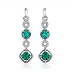 emerald green earrings 169-01