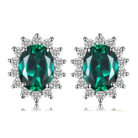 Emerald Green Statement Earrings