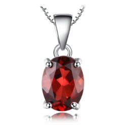 garnet pendant necklace 298-01