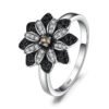 gemstone flower ring 105-01