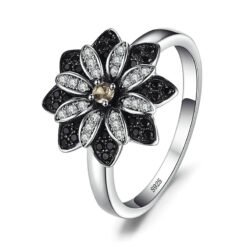 gemstone flower ring 105-01