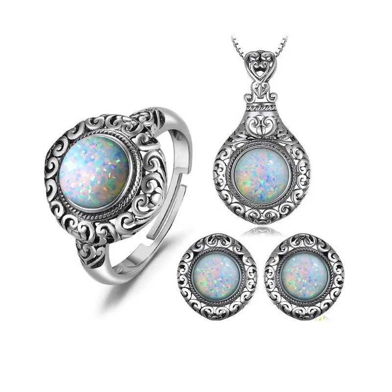 gemstone jewelry set 124-01