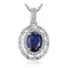 lab Sapphire necklace 279-01