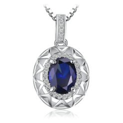 lab Sapphire necklace 279-01