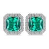 lab grown emerald earrings 130-01