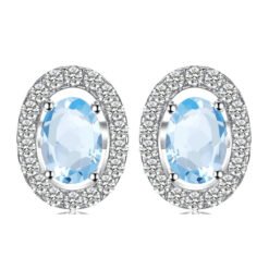 light blue earrings 200-01