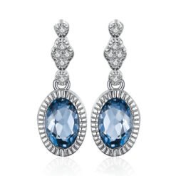 london blue topaz drop earrings 192-01