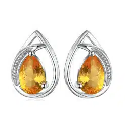 orange sapphire earrings 180-01
