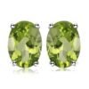 peridot earrings silver 215-01