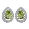 peridot earrings studs 154-01