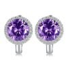 purple earrings 166-01