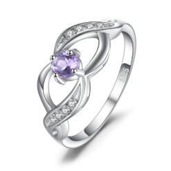 purple gemstone ring 114-01