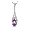 purple stone necklace 262-01