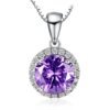purple stone pendant 270-01