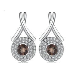 quartz earrings studs 158-01