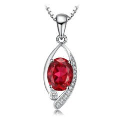 ruby pendant necklace 248-01
