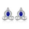 sapphire stud earrings 218-01
