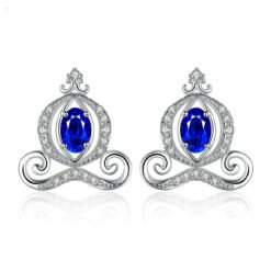 sapphire stud earrings 218-01