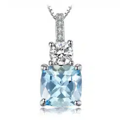 sky blue stone necklace 272-01