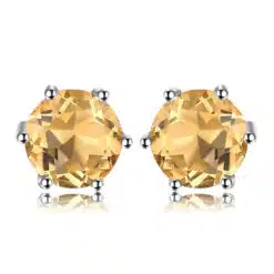 yellow stone earrings 233-01